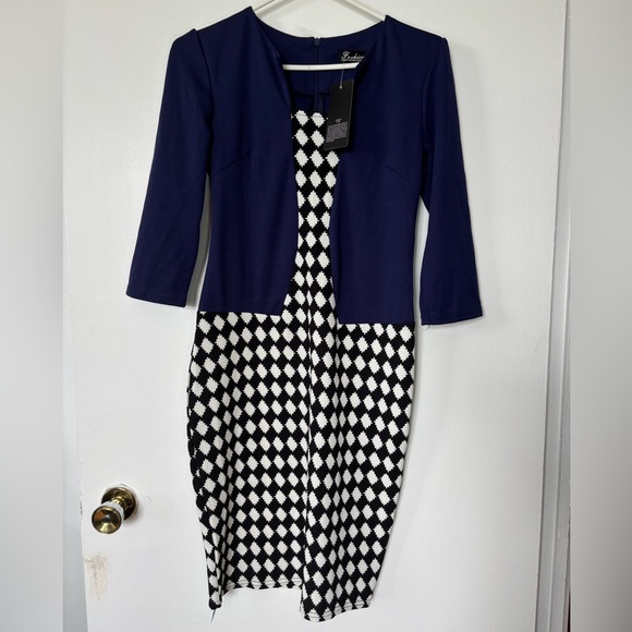 ✨Fashion Vintage Midi Dress – Size M - Picture 1 of 4